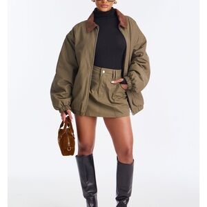 Olive Green Women's Jacket & skirt (new)